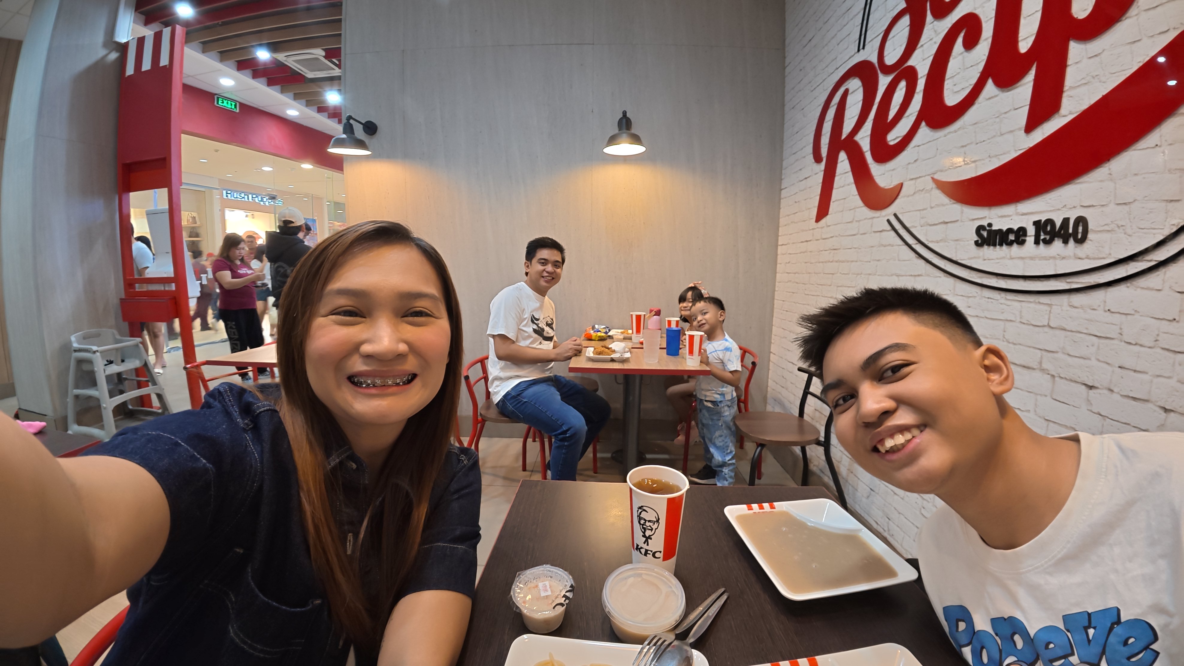 whole fam kfc lunch