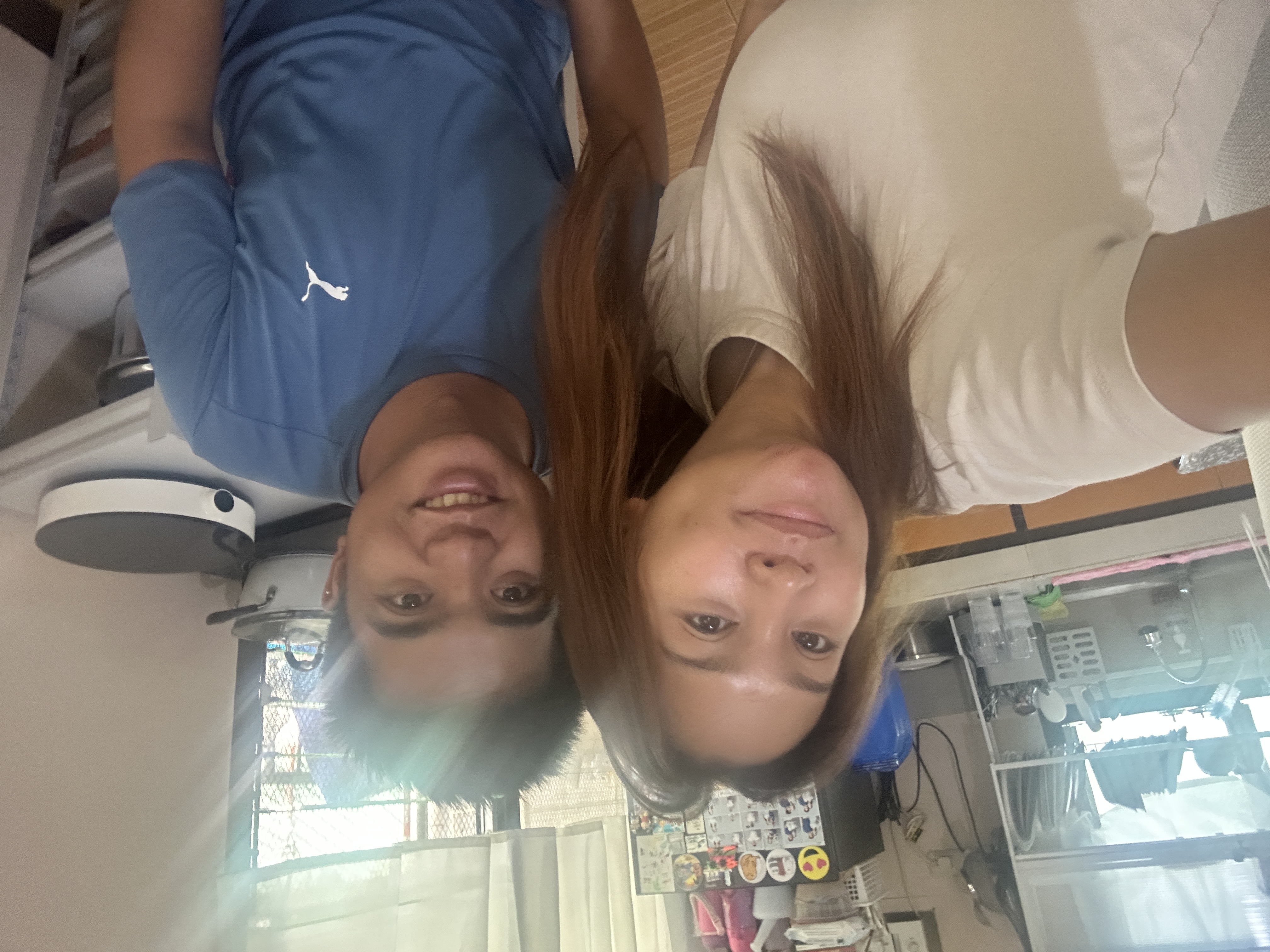 kitchen selfie with him