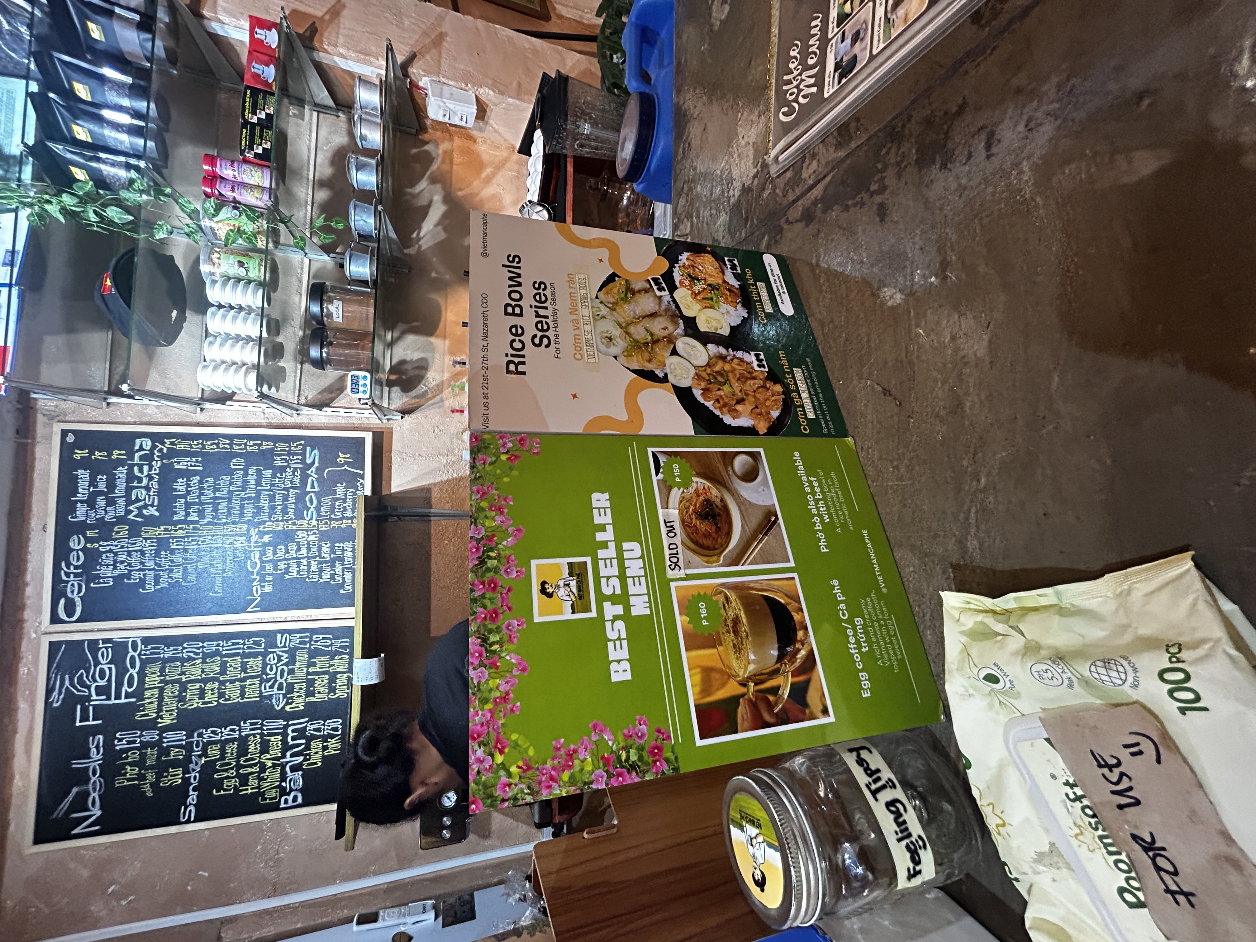 best seller menu board